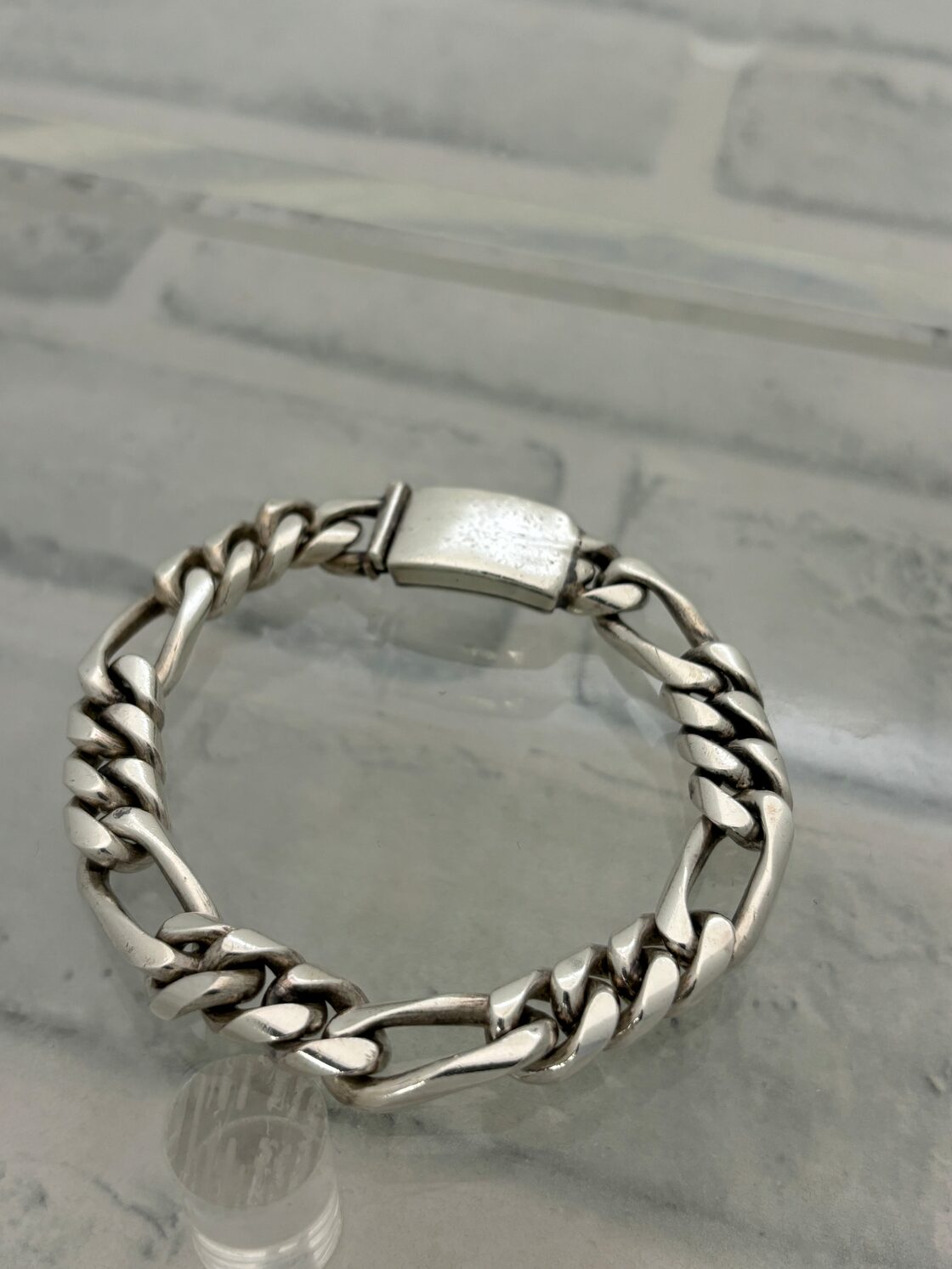 チェーンブレスレット 19cm シルバーアクセ 韓国 メキシカンジュエリー 