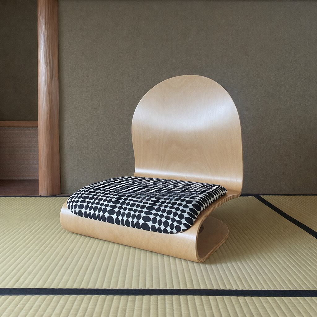 Tatami Chair by Verner Panton (Natural body / Maharam, Unisol)