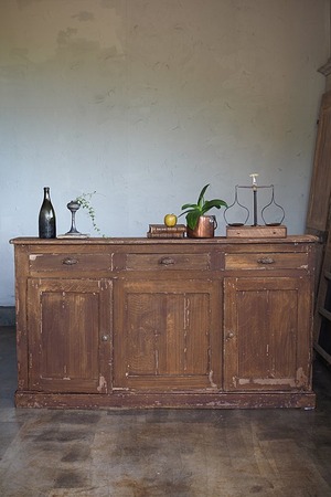 薄い、壁に沿うカウンター-antique thin counter