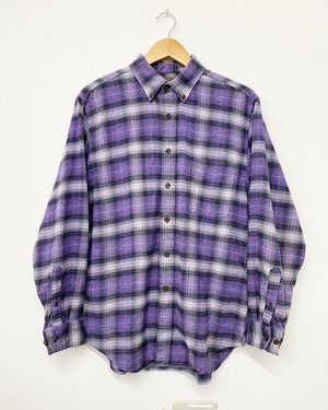 00sSt.John'sBay Cotton Ombre Check Flannel BD Shirt/L