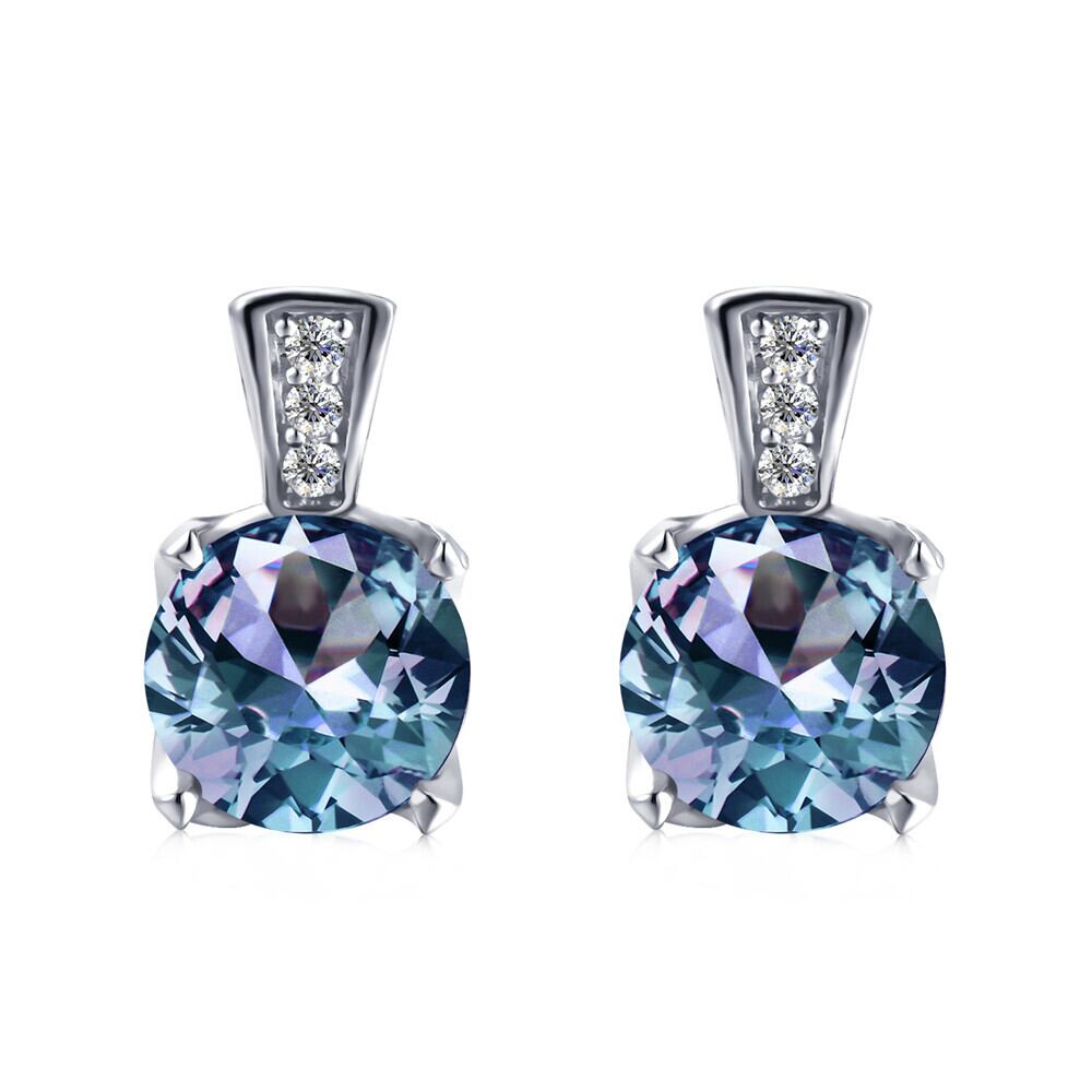 アレキサンドライト ピアス(両耳用) カラーチェンジ ピアス ファッション ペアカット DAIKI JEWELRY #ジュエリー #ピアス #ファッション #イヤリング