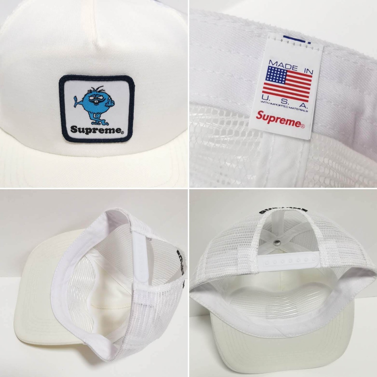 supreme メッシュキャップ （Supreme のアイテムを使った「メッシュ 