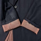 Ermenegildo Zegna エルメネジルドゼニア TRAVELLER イタリア製生地 ストライプ 2B テーラードジャケット ネイビー