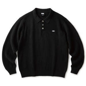FTC / KNIT POLO SWEATER BLACK