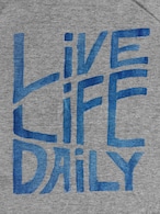 ［OAFISH］LIFE LIVE DAILY ショートスリーブTシャツ レディース｜HEATHER GRAY