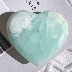 Caribbean Blue Calcite Heart 20 ✧ カリビアンブルーカルサイト