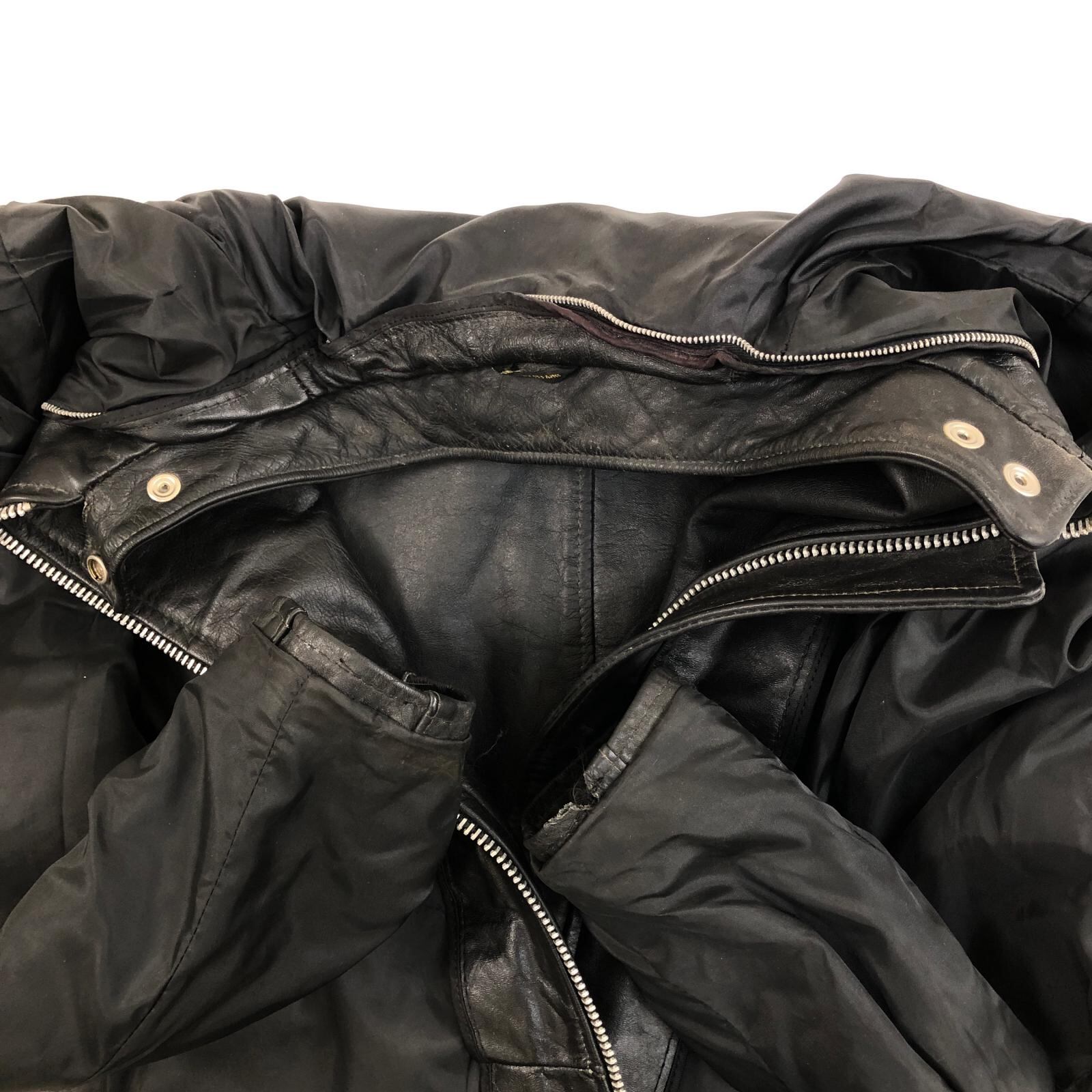 UNKNOWN | Leather rider jacket レザーライダースジャケット ブラック