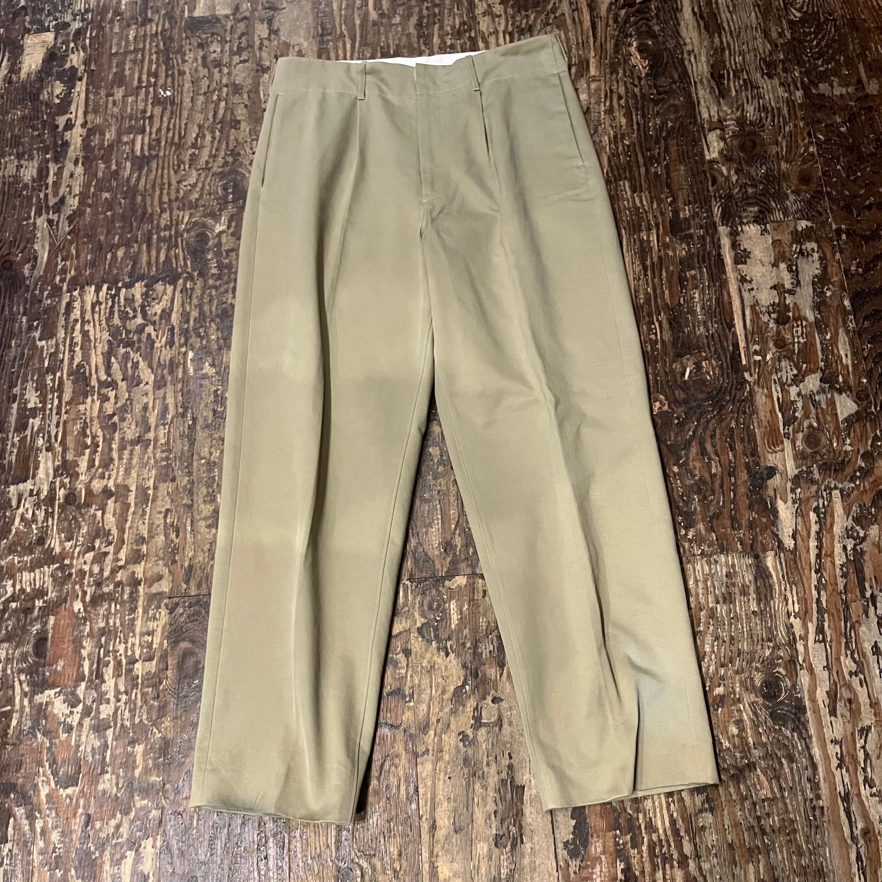 AURALEE オーラリー 18AW WASHED FINX CHINO TAPERED PANTS チノ 