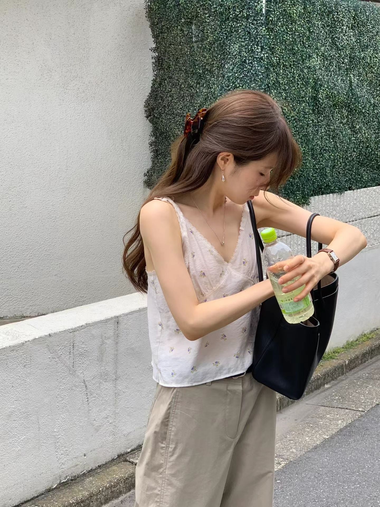 (予約) ounce / Forming lace blouse