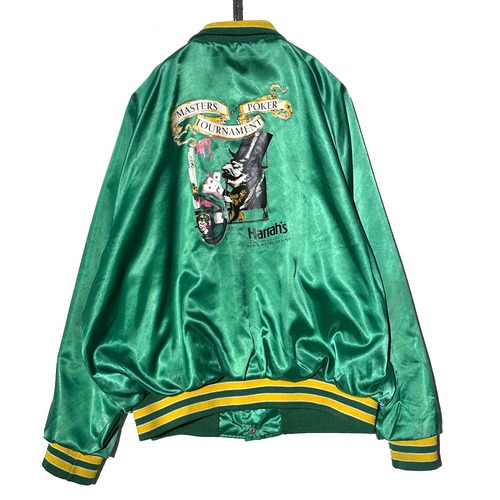 [Harrahs] Vintage Nylon Satin Jacket [1980s-] Vintage Satin Jacket