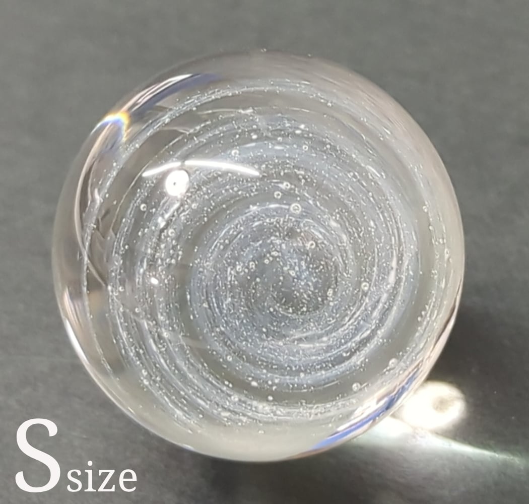 S）「永遠」遺骨ガラスのガラス玉（S） | glass with株式会社
