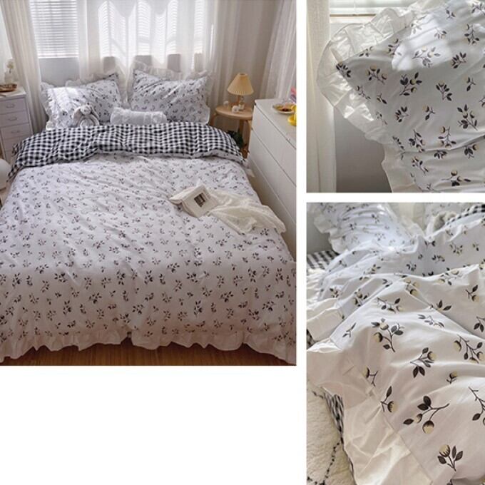 ラルフローレンフリル花模様コットンフラットシーツ 【公式通販】