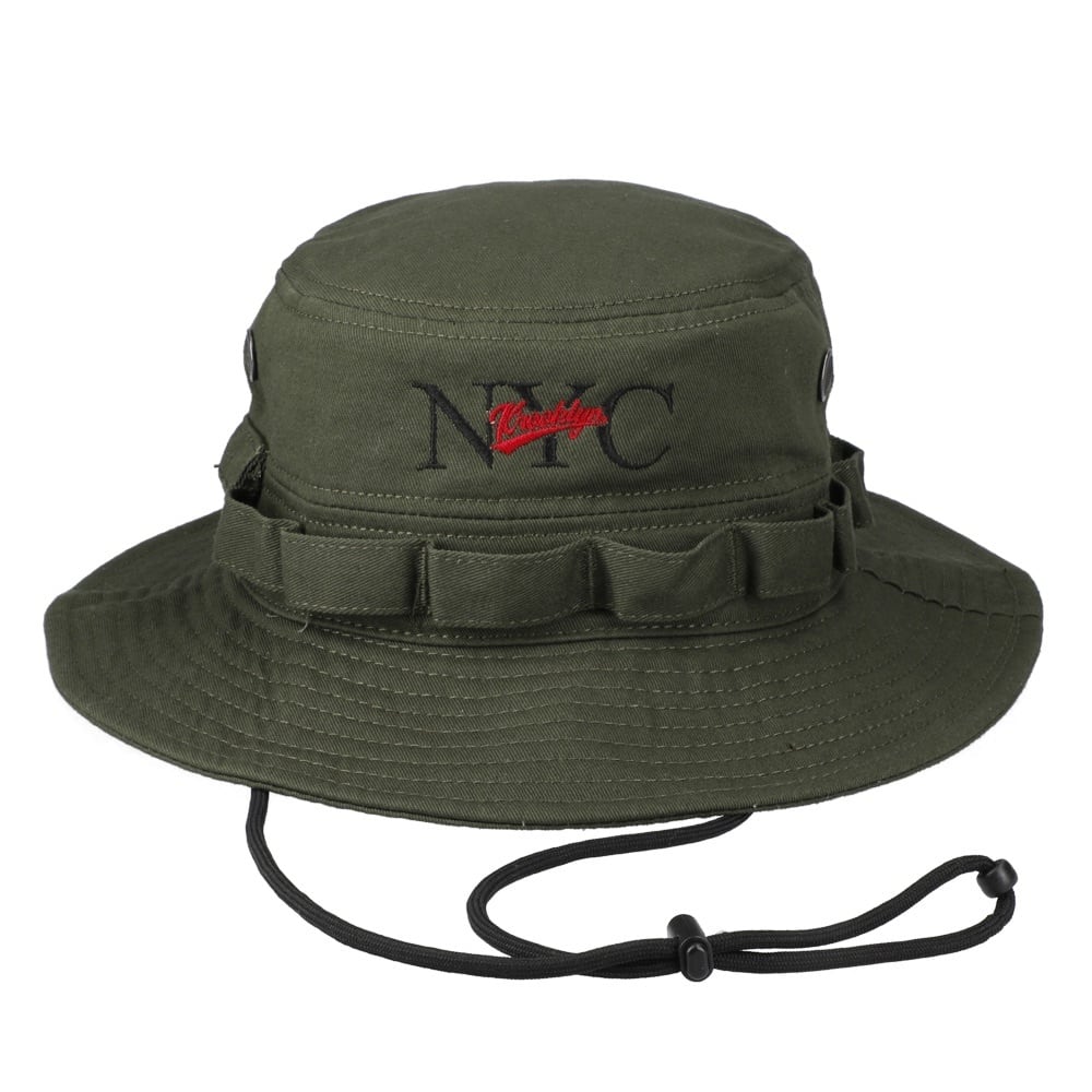 NYC Logo Bucket Hat　KHAKI