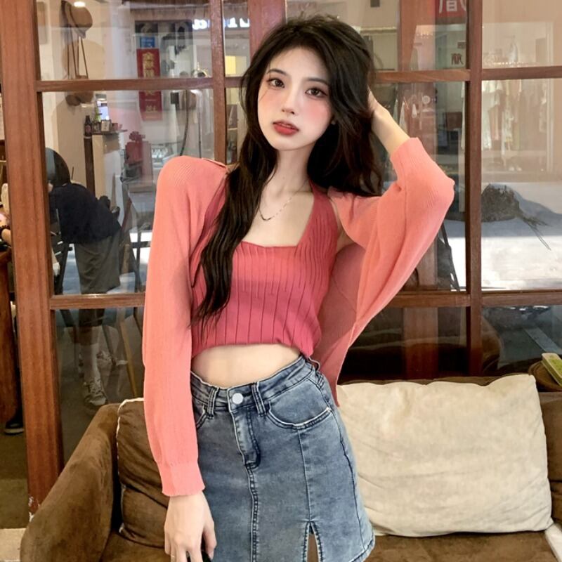 スタイルオータムノースリーブ 秋物 ハンチェンe36820528041