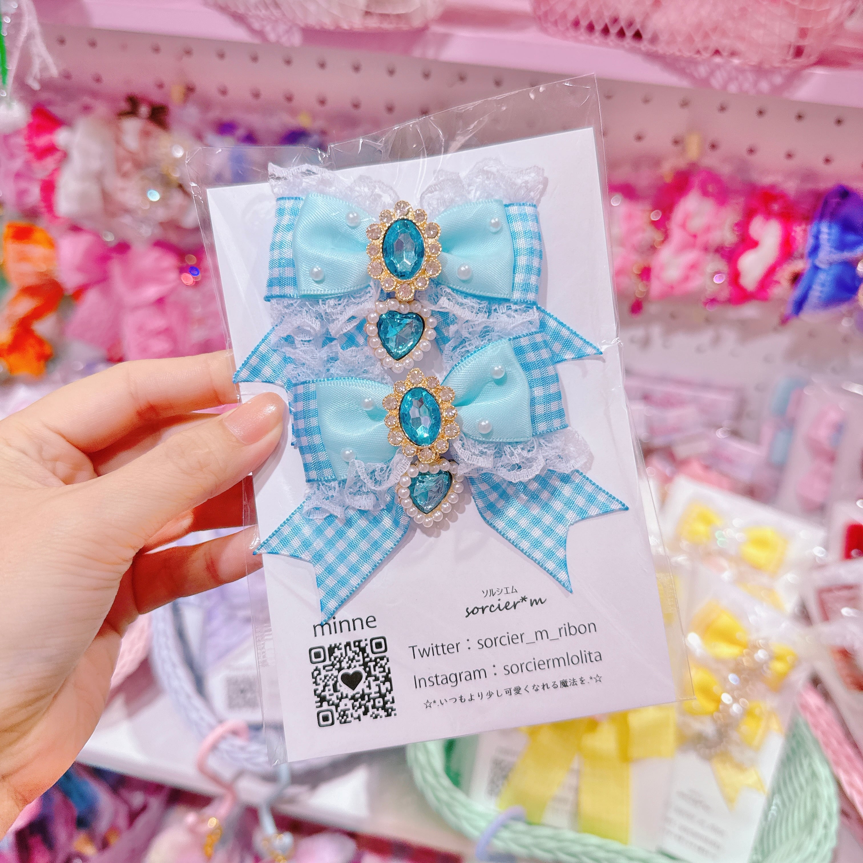 【E10】6-5ツインヘアクリップ