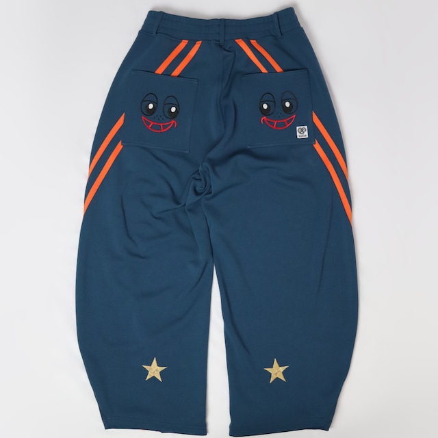 2LINE★SMILE BACK barrel leg pants(ツーライン★スマイルバックバレルレッグパンツ)【Navy blue】