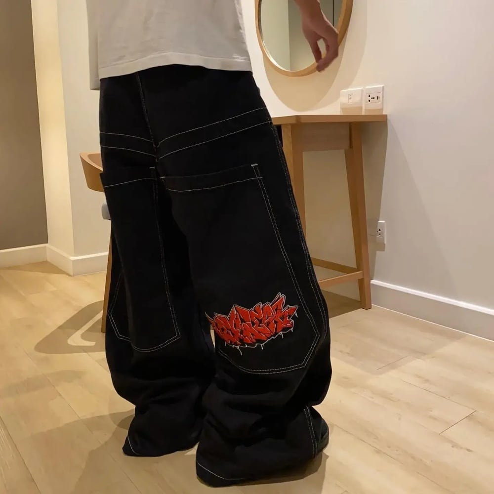 パンツ wexwear shorts w34 Wexwear-男性用ハイウエストバギージーンズ,トレンディなブランド