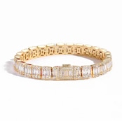 【Ice140】Cube Tennis Chain Bracelet