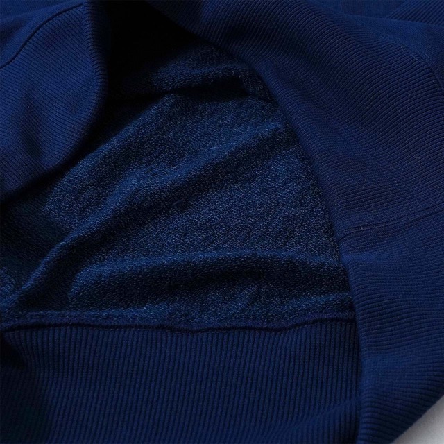 AfterBlueバックプリントトレーナー ネイビー【衣類再生素材】【ユニセックス】