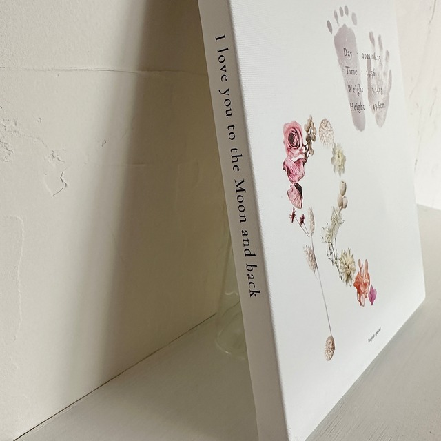 ［F3号］花咲く命名書 - Hand & Foot Print