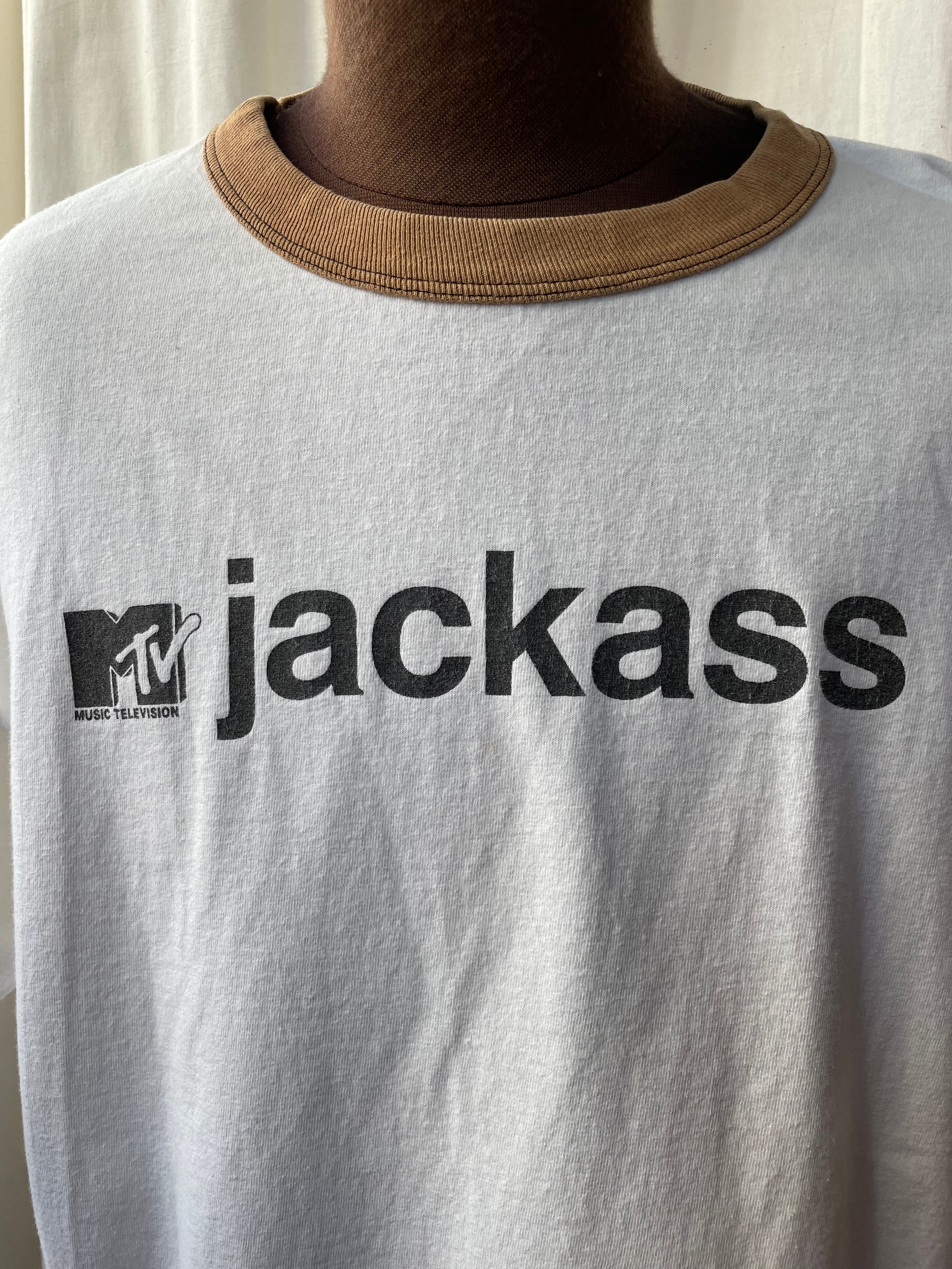 00's MTV jackass プリントTシャツ　ジャッカス　リンガーT | used clothing SHYBOY powered by BASE