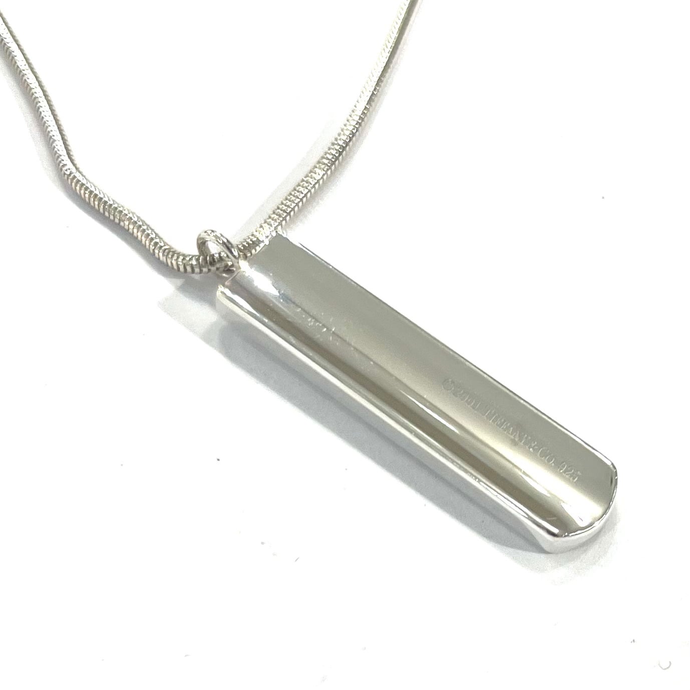 TIFFANY & Co.】 2772 1837 T&CO ナロー バーネックレス SV925