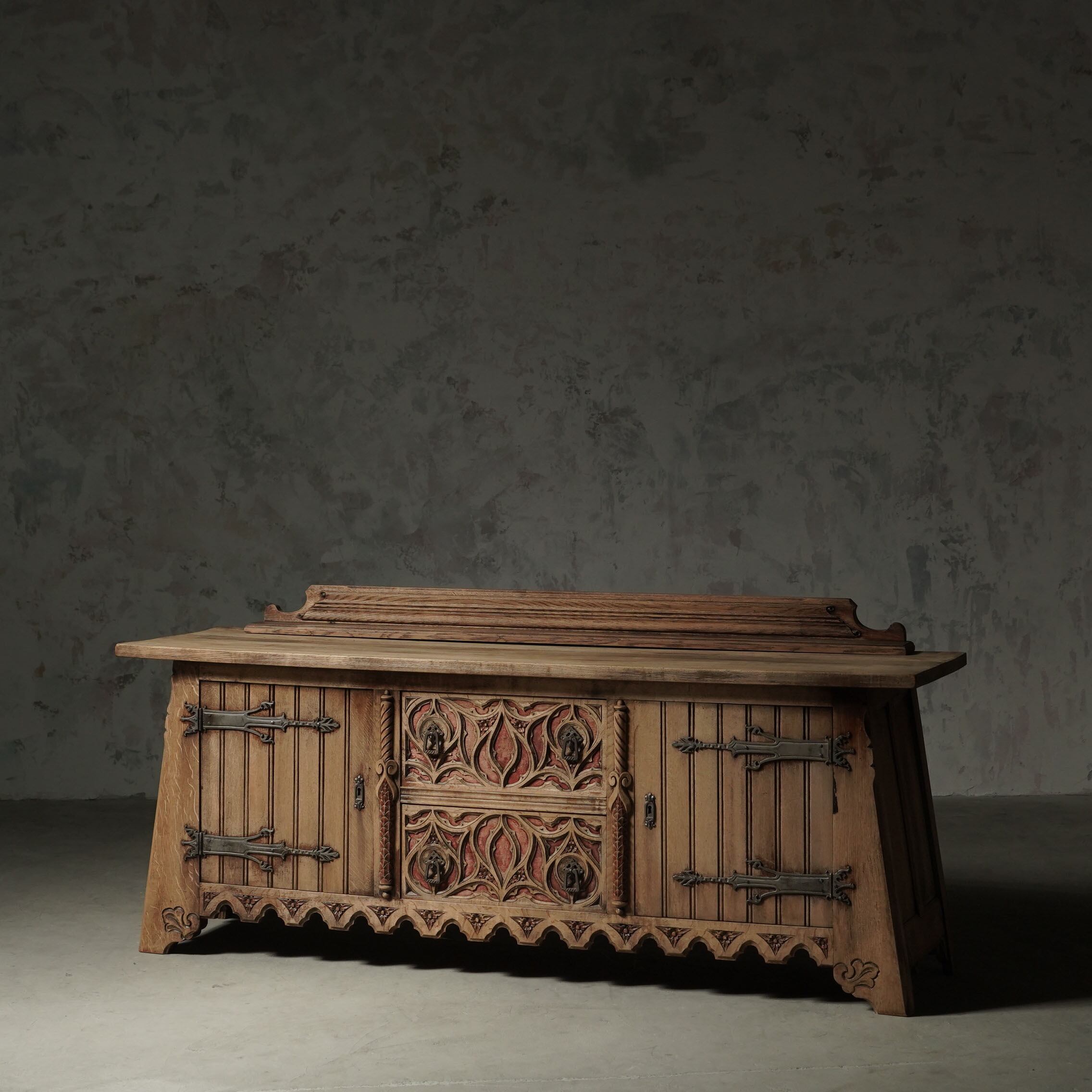 アンティークサイドボード/アンティークボード/カウンター/ディスプレイ/空間装飾