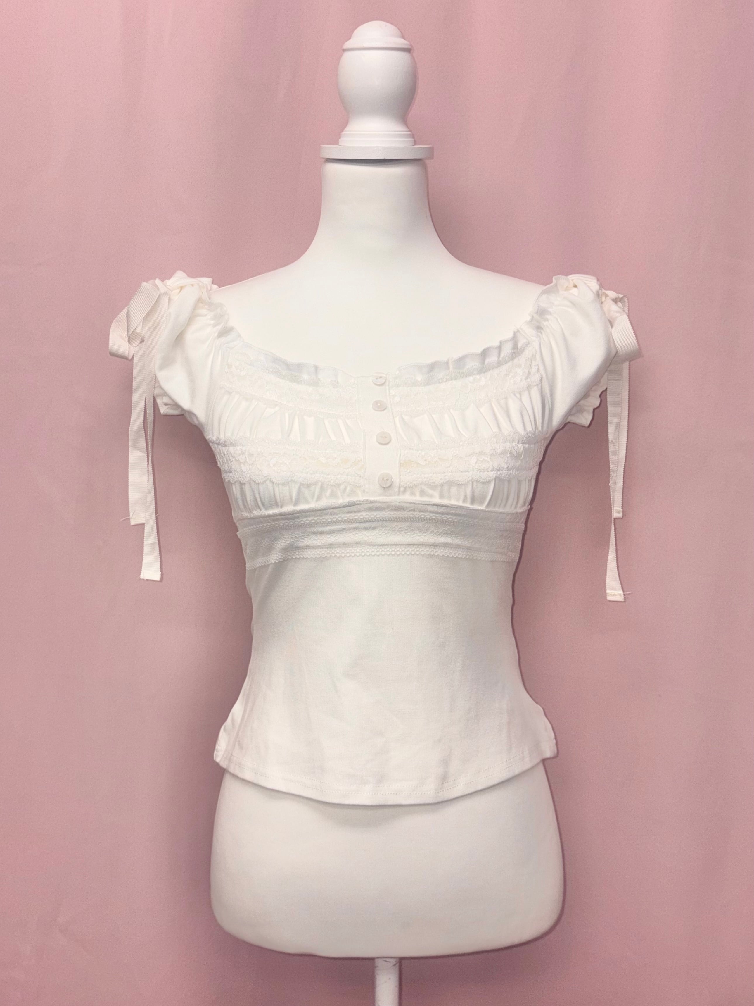 Princess lace off shoulder tops