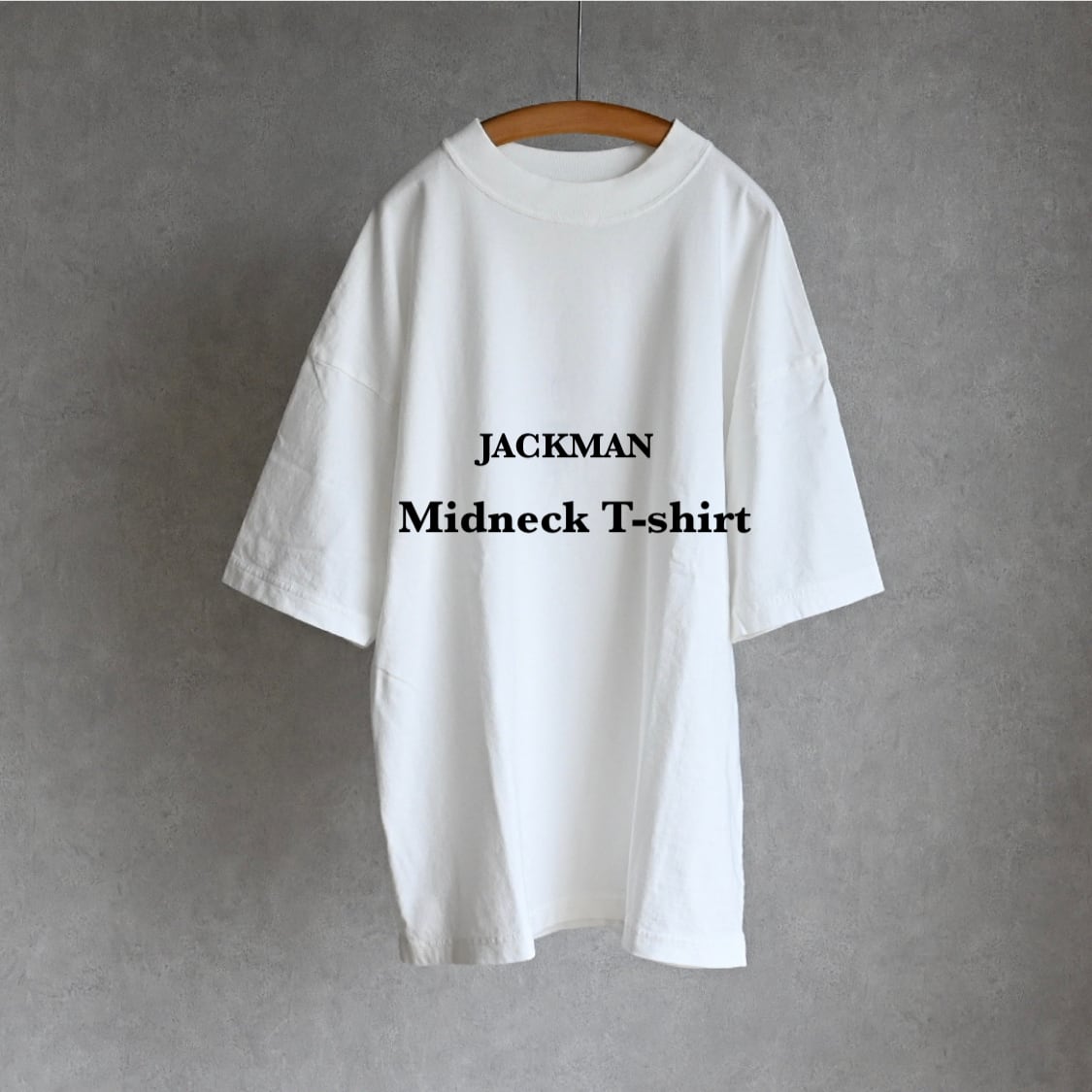 JACKMAN】MIDNECK T-SHIRT ジャックマン ミッドネック Tシャツ