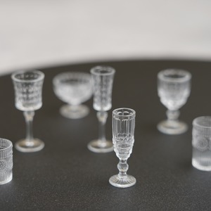 021-30102　ミニチュア食器　＊1/6サイズ＊ tablewear　アソートグラス7個セット