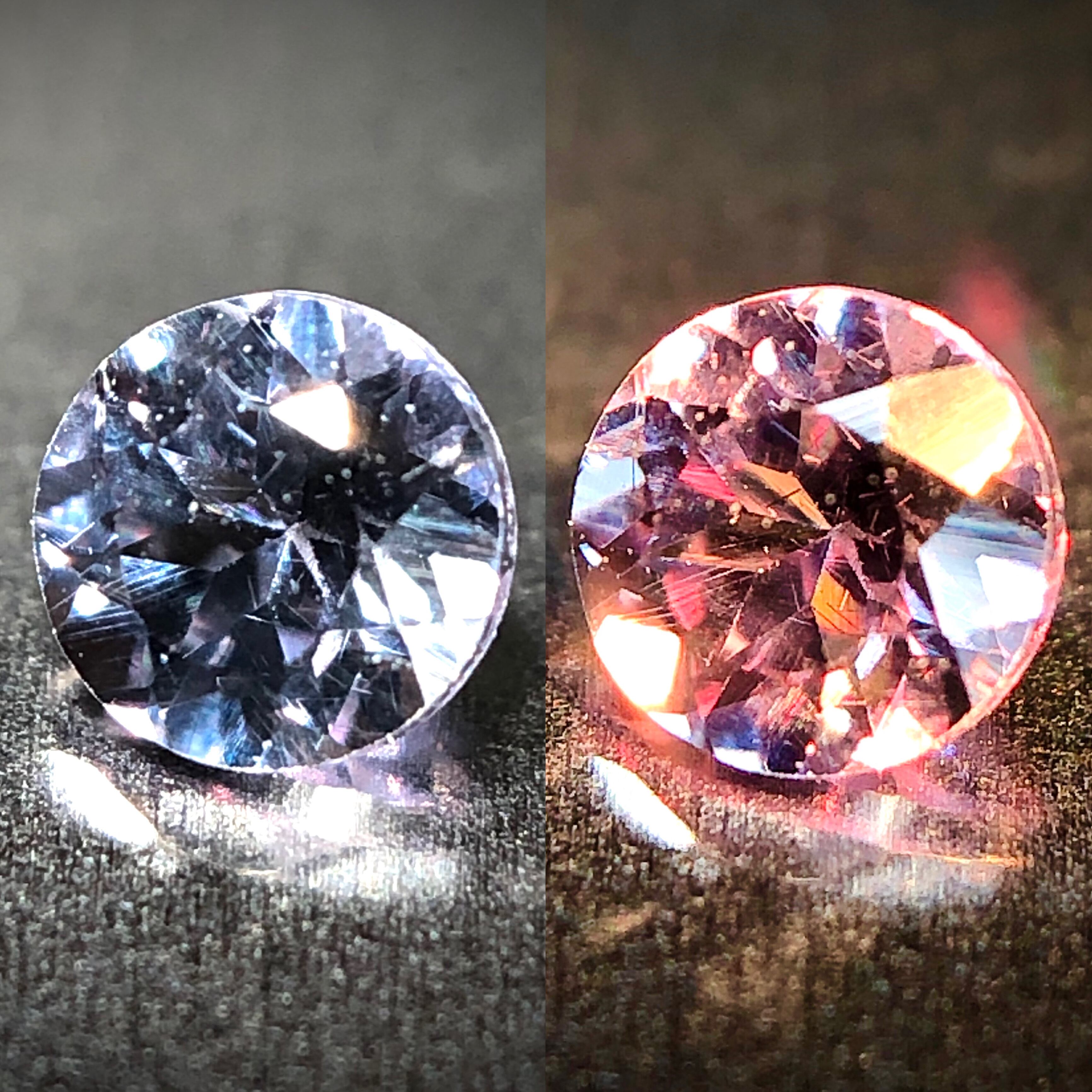 蠱惑のベキリーブルー 0.16ct 天然 カラーチェンジガーネット（ベキ
