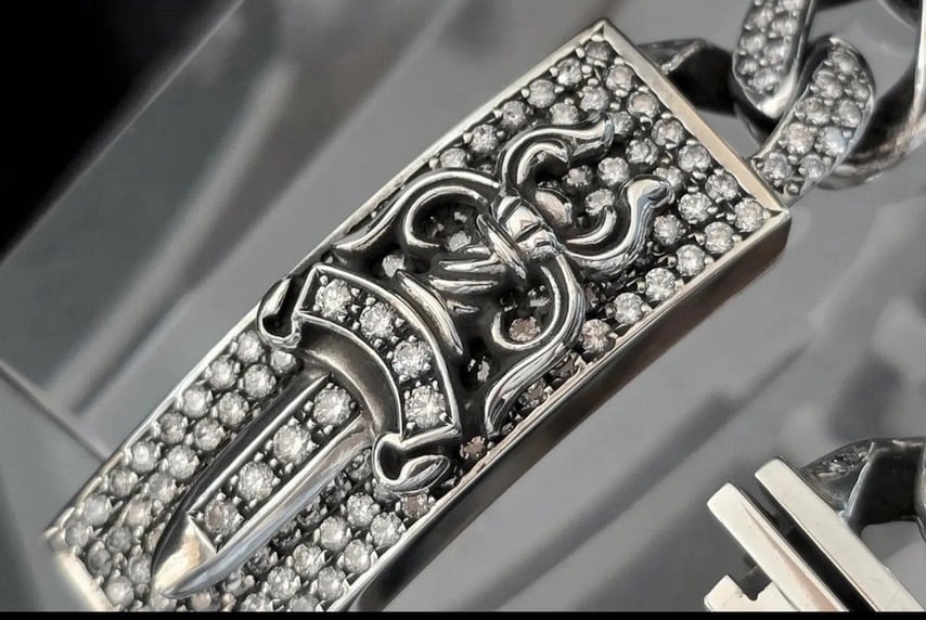 CHROME HEARTS クロムハーツ ダガークラシック フルダイヤ ID
