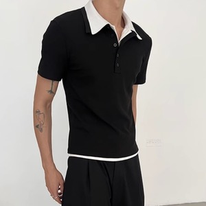 スリムフィットポロシャツ　0782