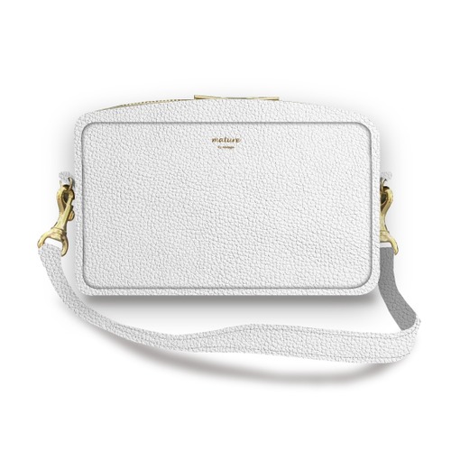 happy Inslin bag Spacious LIBERTY “White leather”