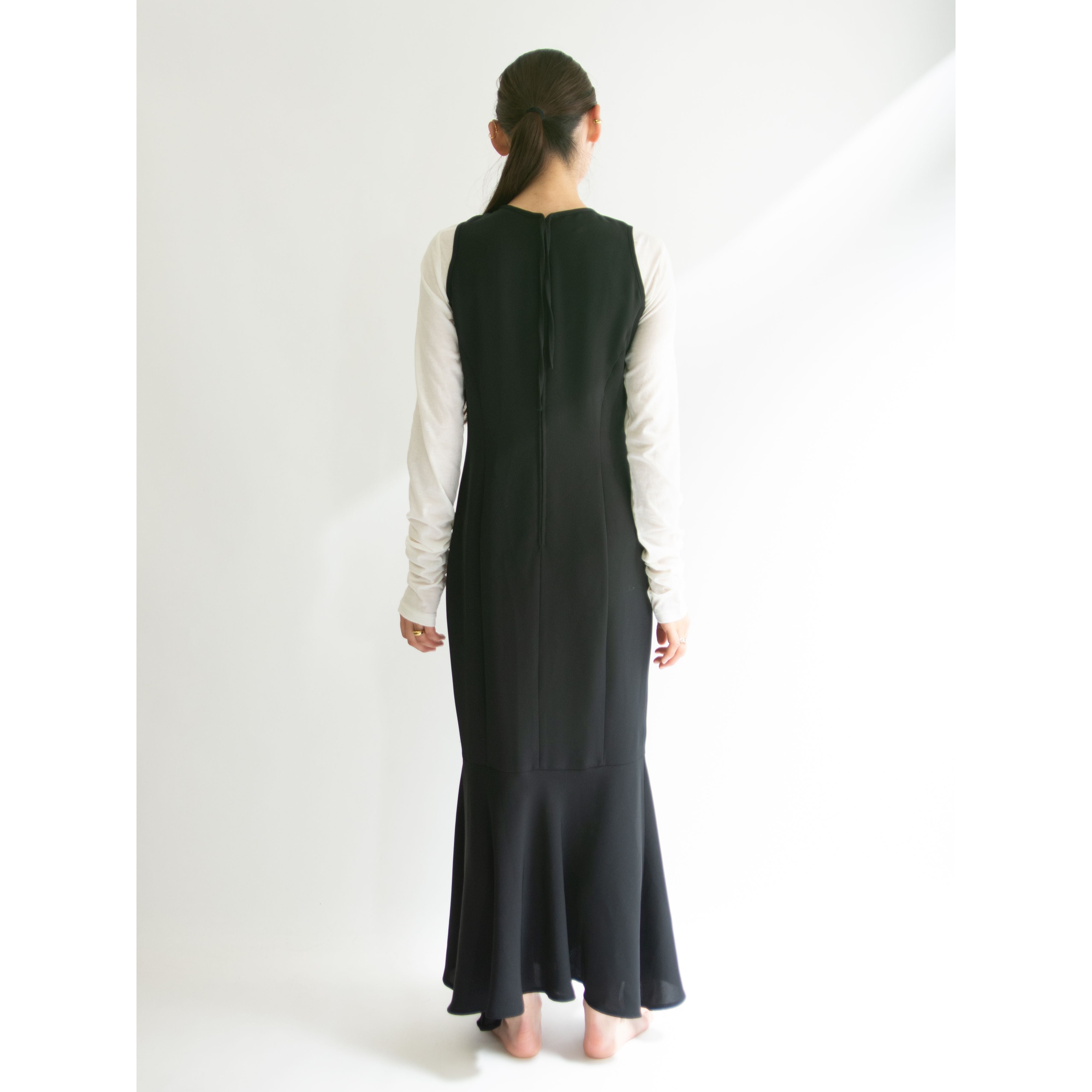 mantani donna】Made in Italy Polyester-Viscose Sleeveless Dress ...