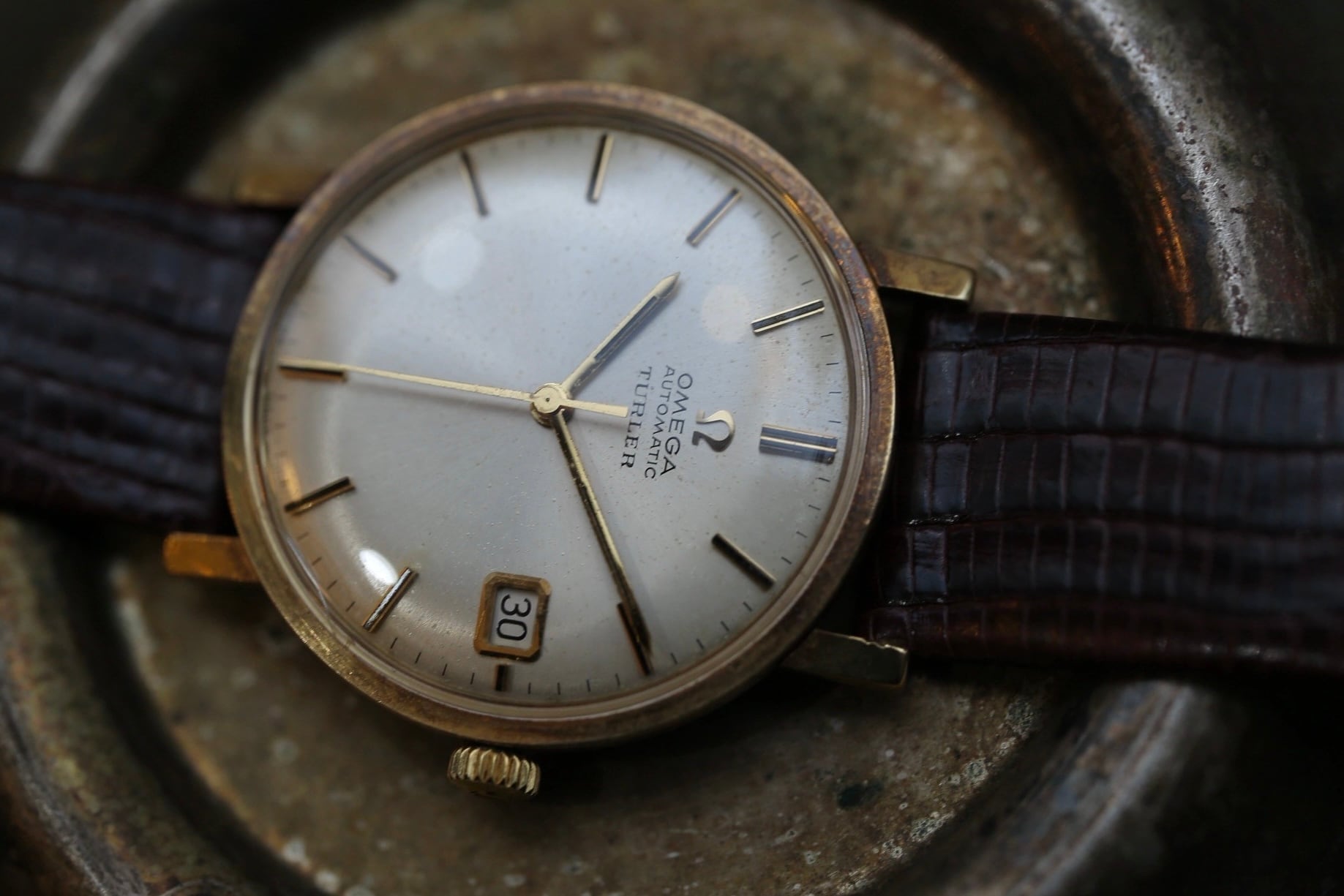 OMEGA】 1965年製 オメガ ノンネーム TURLER(チューラー)別注 18金無垢