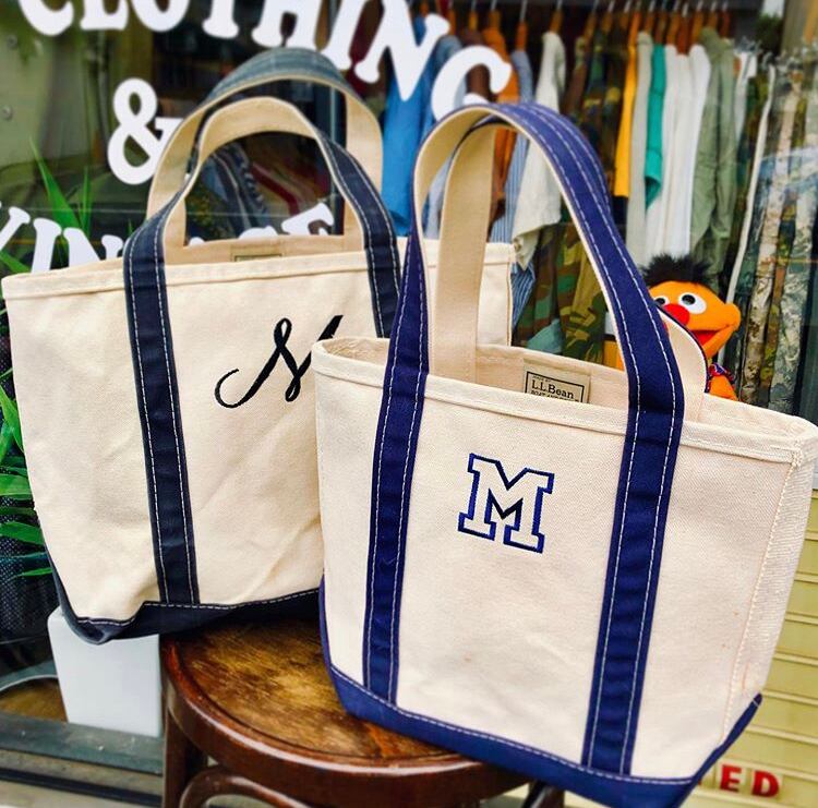 L.L.bean BOAT AND TOTE モノグラム | RIVER