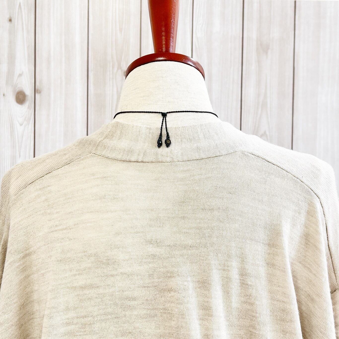 一点物】ゴールドオブシディアン雫型ルースを包んだマクラメネックレス