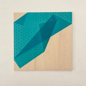 今井恵 "oru-kami" 2017 IMAI Kei / silkscreen on wood