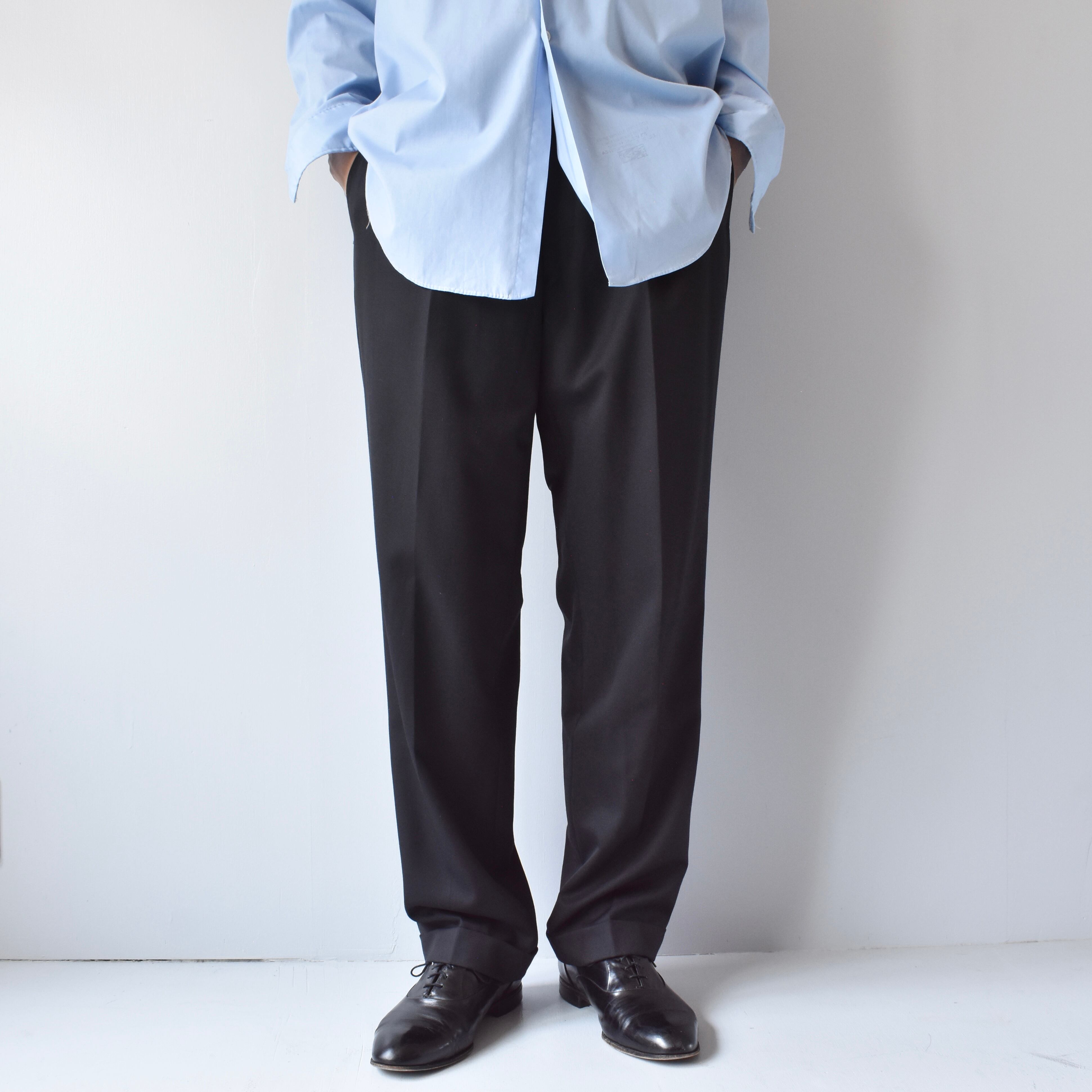 パンツ / NEAT / 140's Wool stretch Pinstripe / Standard / NAVY