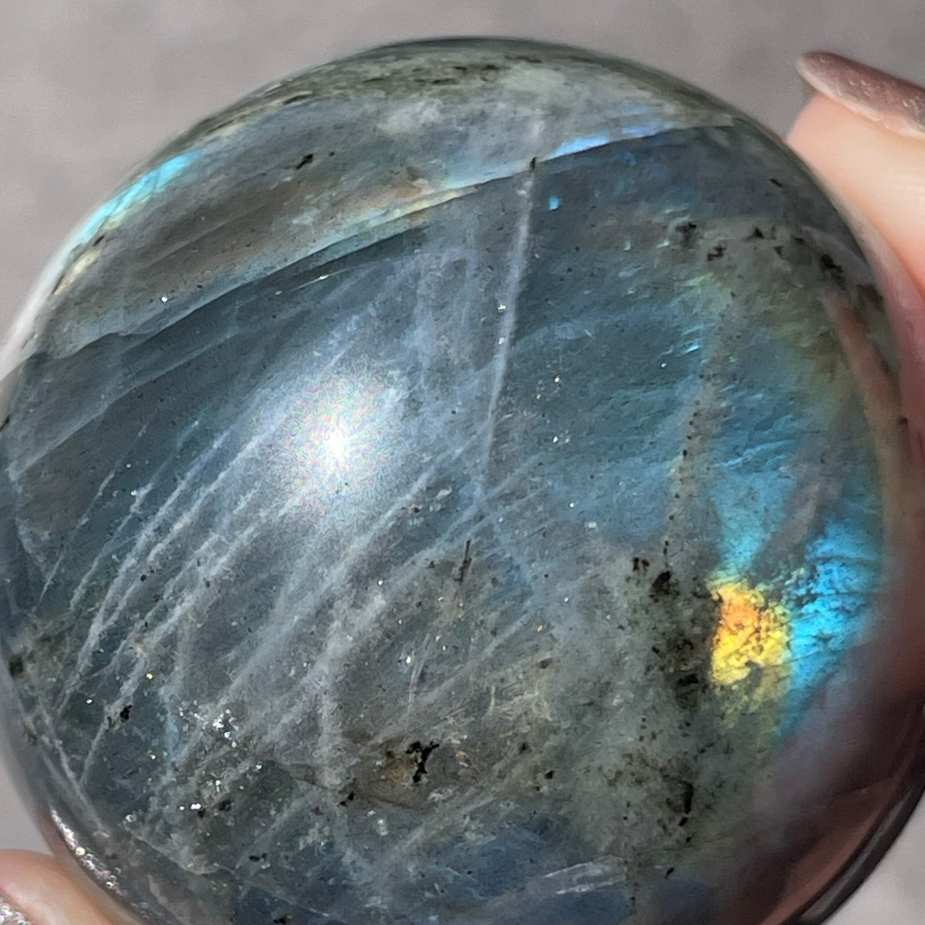 ラブラドライト スフィア ◇Labradorite◇天然石・鉱物・パワーストーン Labradorite ラブラドライト|Sphere スフィア|天然石 パワーストーン