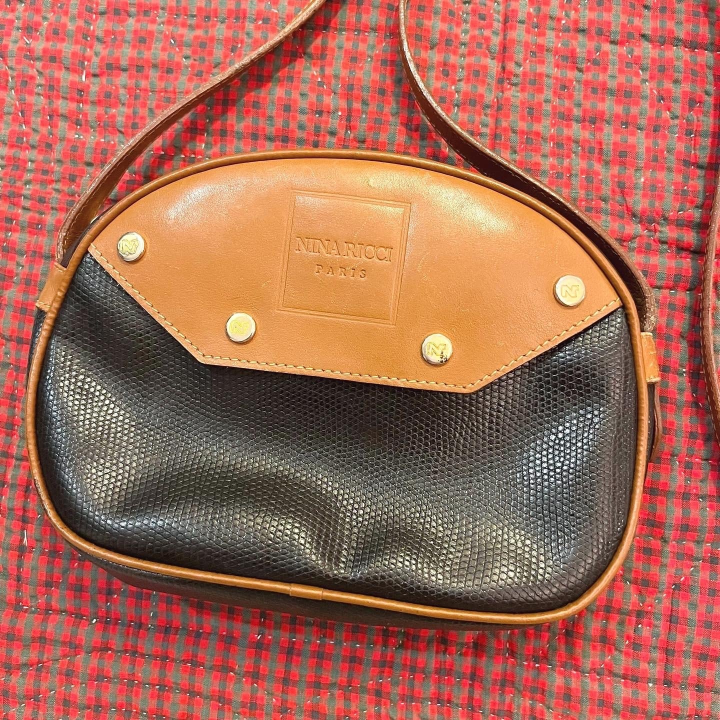 NINA RICCI /  circle leather shoulder bag