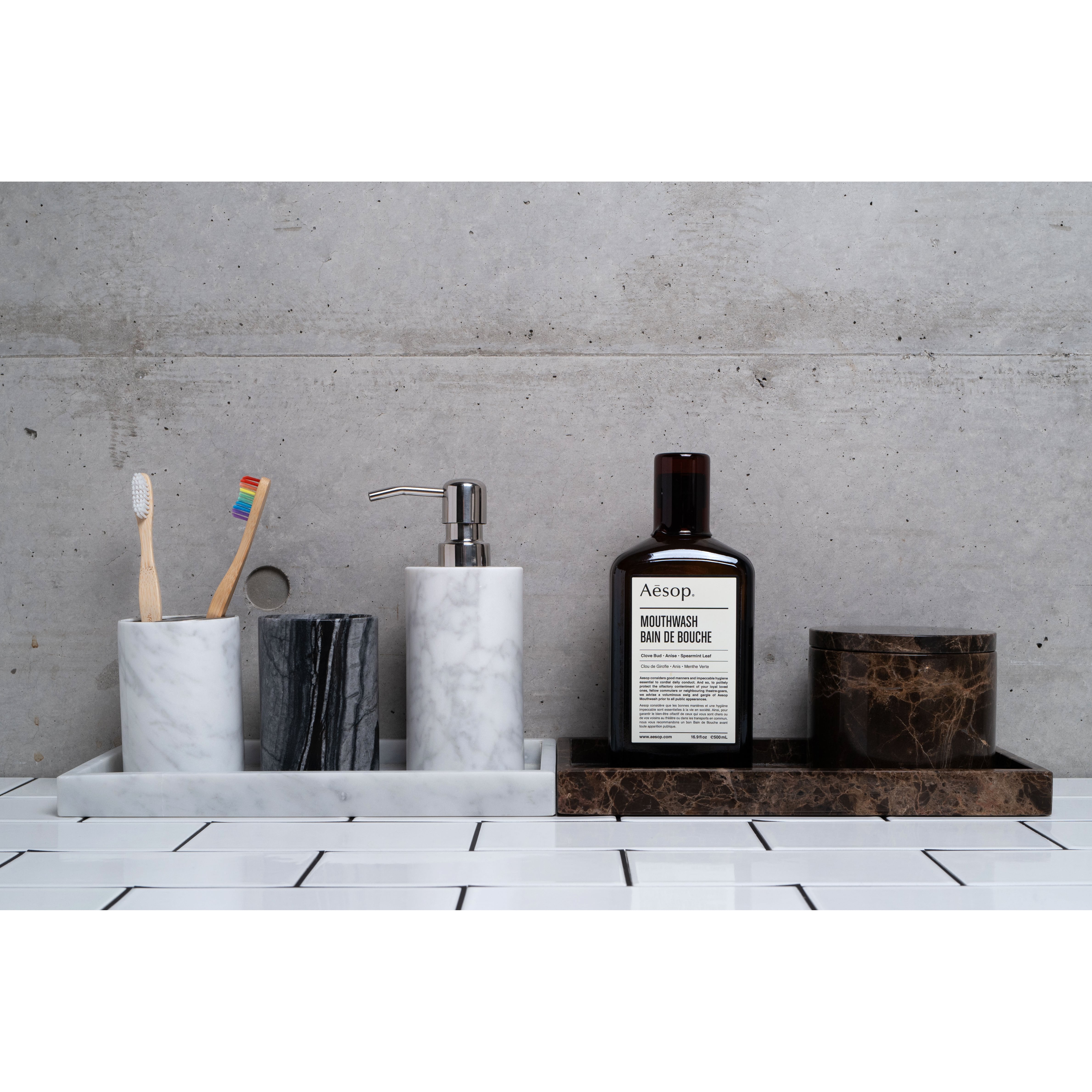 MARBLE TRAY - Indian green marble × Medium | TOME HOME | 大理石雑貨