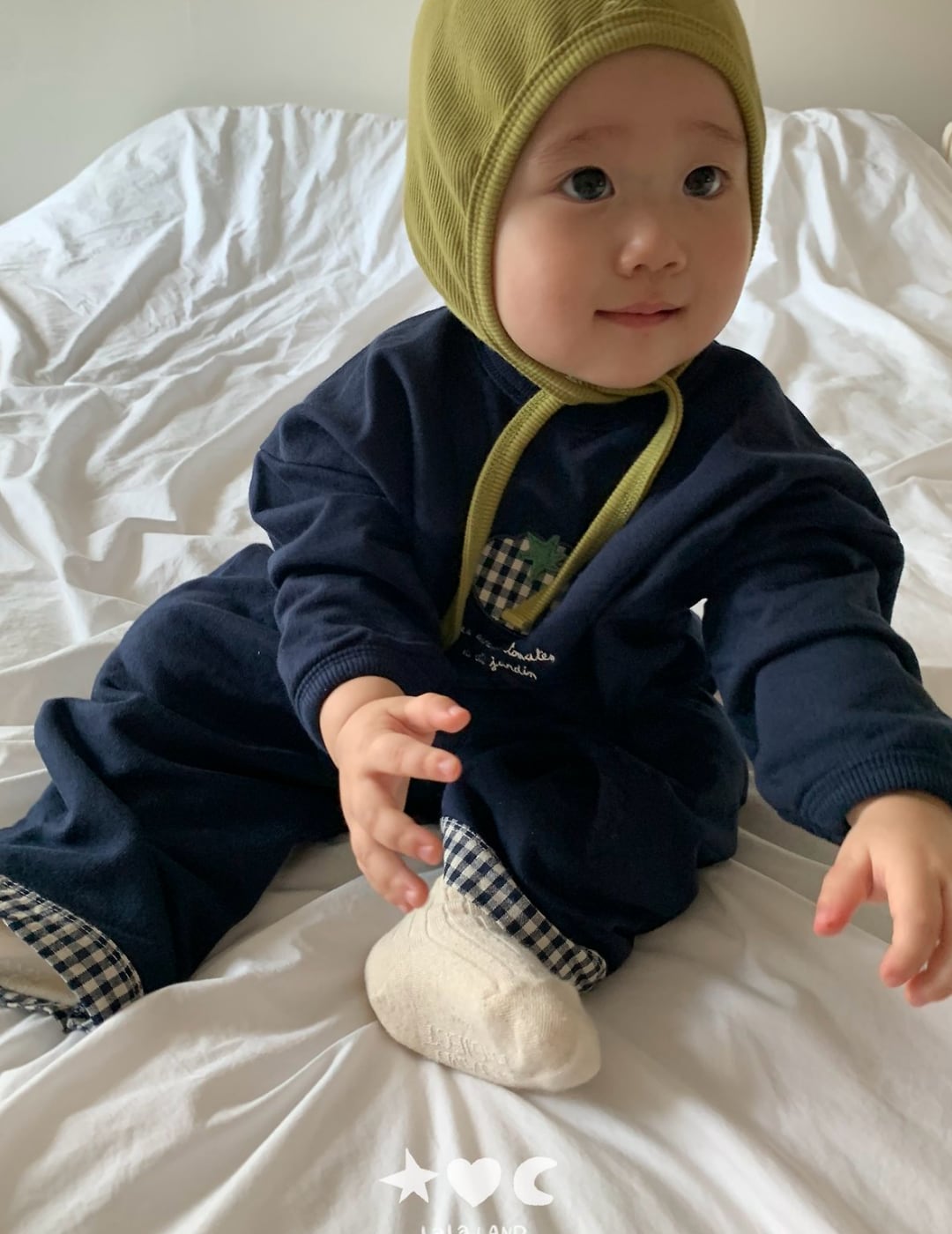 送料無料【予約】/ baby チェックラッパパンツ /lalaland
