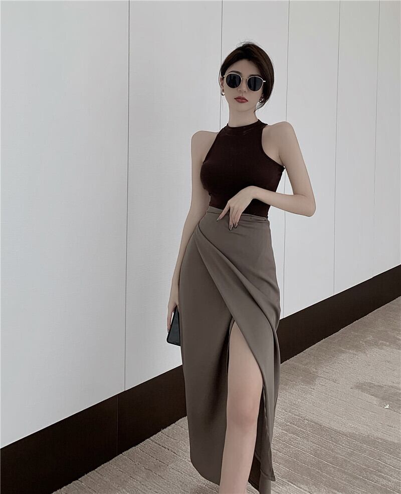 スカート ワンピースサマースタイル薄手 夏物 ブラックストロベリース60769400050