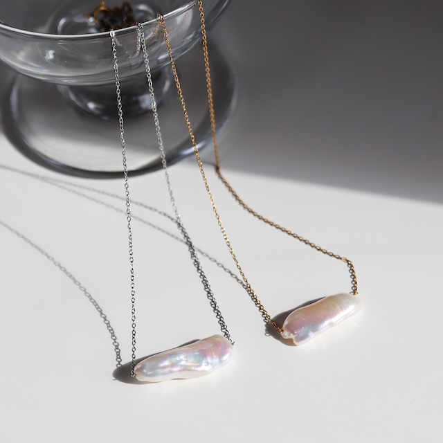 stainless pearl necklace