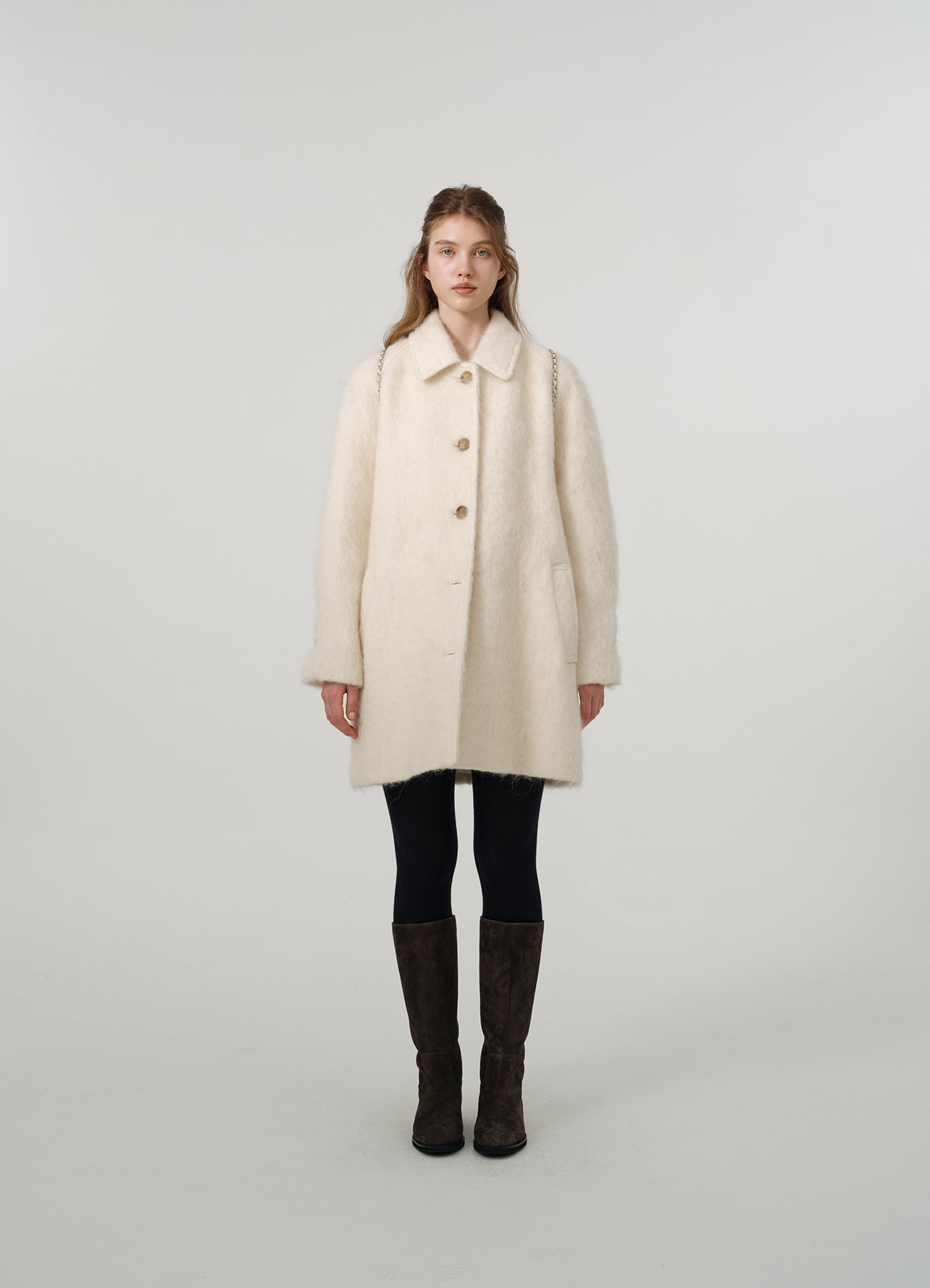The Barnnet] Snow White Half Balmacaan Coat 正規品 韓国ブランド