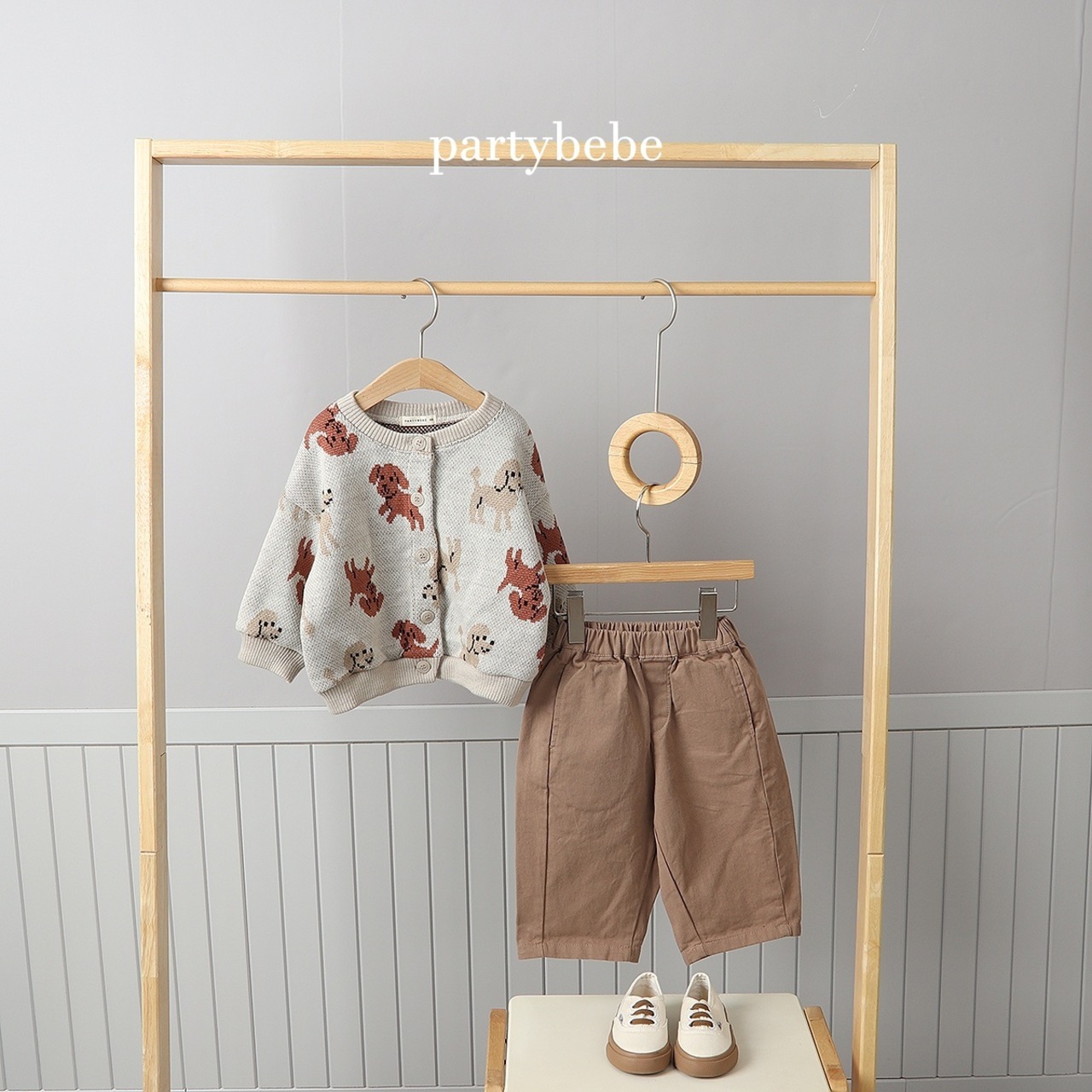 【Party Bebe】ワンコカーディガン 70〜110cm - 3