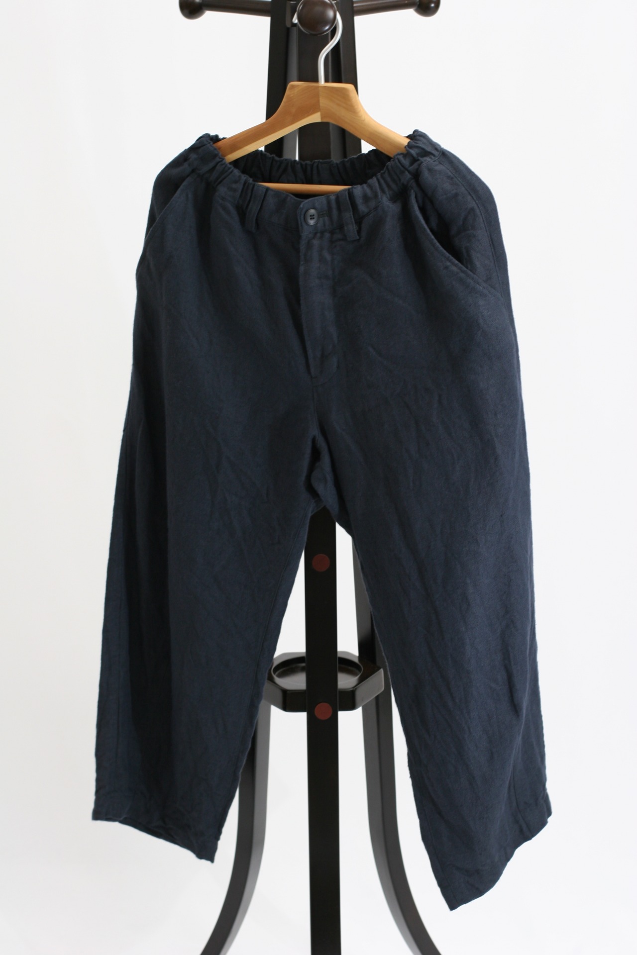 【Vlas Blomme】KL Canvas DARTS PANTS / Dark Navy(63507035)