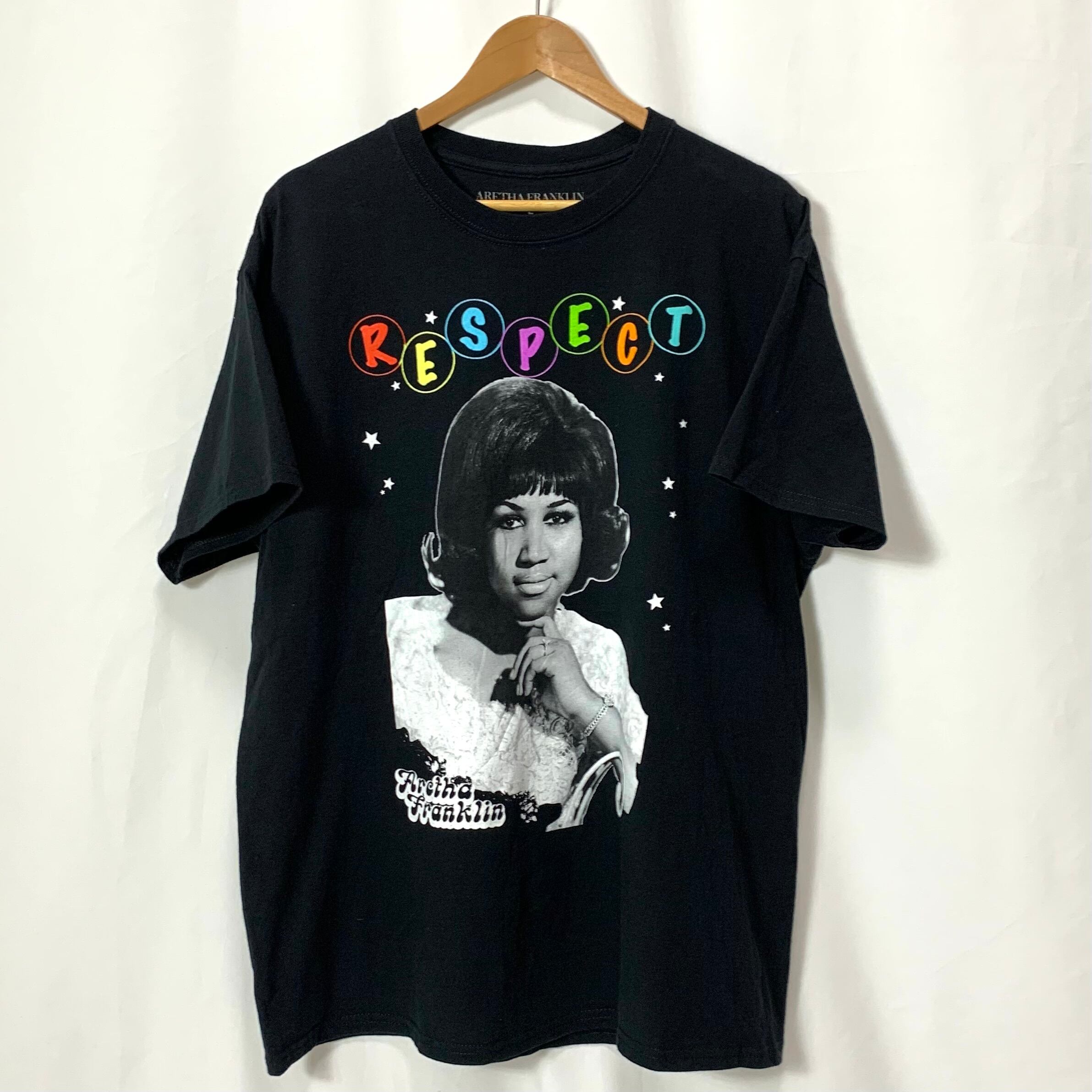 old ARETHA FRANKLIN print T-shirt BAND T-shirt アレサ フランクリン